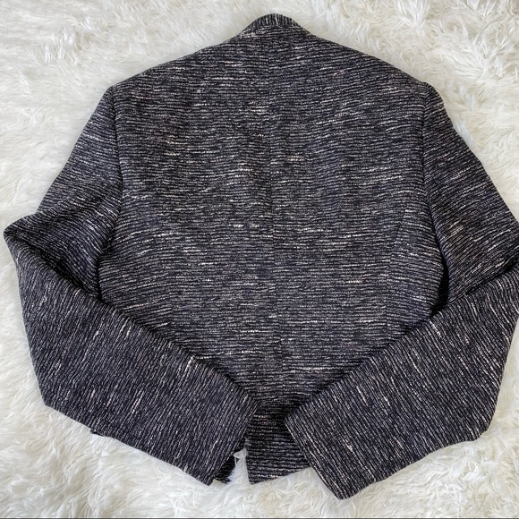 Vince Camuto One Button Black Metallic Blazer Sz 8 - Picture 5 of 12